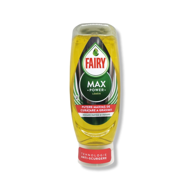 FAIRY измиващ препарат за съдове, Max Power, Лимон, 450мл