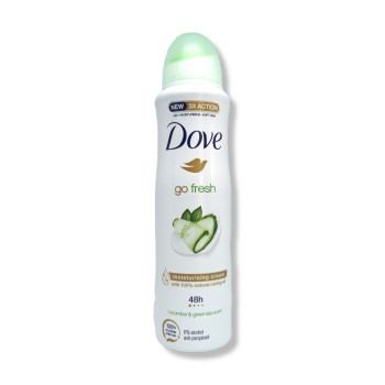 DOVE дезодорант дамски, Go fresh, Краставица и зелен чай