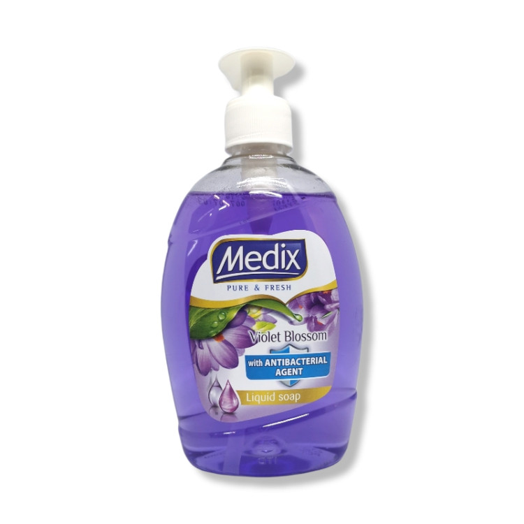 MEDIX течен сапун, Violet Blossom, С антибактериална съставка, 400мл