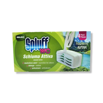 SPLUFF ароматизатор за тоалетна чиния, 4 броя х 33гр, Бор