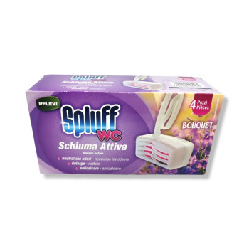 SPLUFF ароматизатор за тоалетна чиния, 4 броя х 33гр, Букет