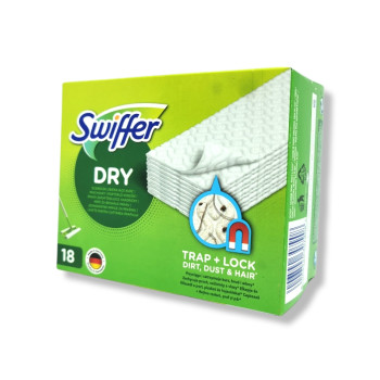 SWIFFER резерви за под, Сухи, 18 броя SWIFFER резерви за под, Сухи, 18 броя