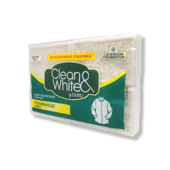 DURU сапун за пране, Clean & White, Избелващ, 4 х 120гр DURU сапун за пране, Clean & White, Избелващ, 4 х 120гр