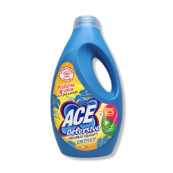 ACE течен перилен препарат, 1375мл, 25 пранета, Бяло и цветно пране, Energy