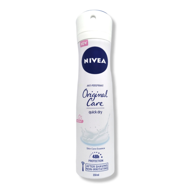 NIVEA дезодорант дамски, Original care, Quick dry, 150мл