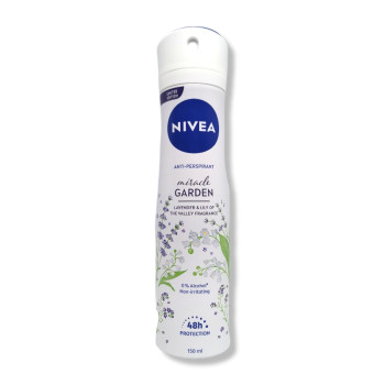 NIVEA дезодорант дамски, Miracle, Lavender & Lily of the valley fragrance, 150мл