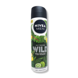 NIVEA дезодорант мъжки, Extreme Wild, Fresh citrus fruits & Mint fragrance, 150мл