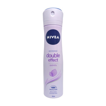 NIVEA дезодорант дамски, Double effect, Quick dry, 150мл NIVEA дезодорант дамски, Double effect, Quick dry, 150мл