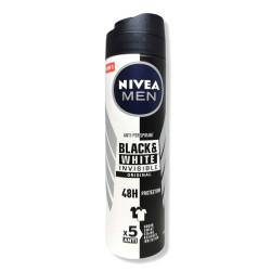 NIVEA дезодорант мъжки,Invisible, Black & White, Original, 150мл
