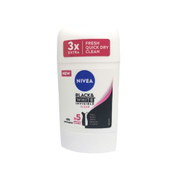 NIVEA стик дезодорант, 50мл, Дамски, Invisible, Black & White, Clear