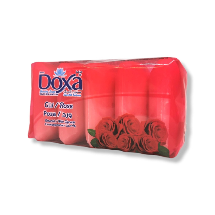 DOXA тоалетен сапун, 5 броя х 60гр, Роза