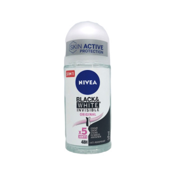 Nivea рол-он дамски, Black & white invisible, Original, 50мл