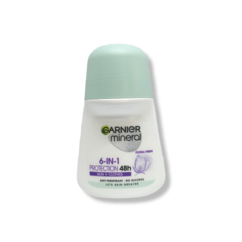 GARNIER рол-он дамски, Protection 6in1, Floral fresh, 50мл GARNIER рол-он дамски, Protection 6in1, Floral fresh, 50мл
