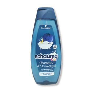 SCHAUMA шампоан и душ гел за момчета, Blueberry, 400мл SCHAUMA шампоан и душ гел за момчета, Blueberry, 400мл