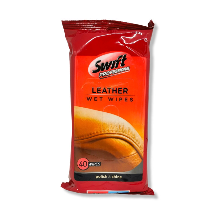 SWIFT мокри кърпи за почисване, Professional, 40 броя, Кожени изделия