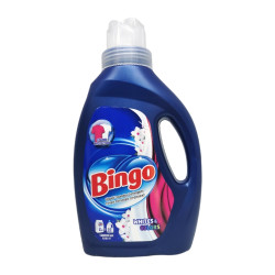BINGO течен перилен препарат, 1200мл, 20 пранета, Бели и цветни дрехи