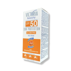 VICTORIA beauty слънцезащитен крем за лице, SPF 50, 50мл