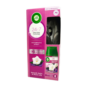 AIR WICK freshmatic ароматизатор за стая, Smooth satin & moon lily AIR WICK freshmatic ароматизатор за стая, Smooth satin & moon lily