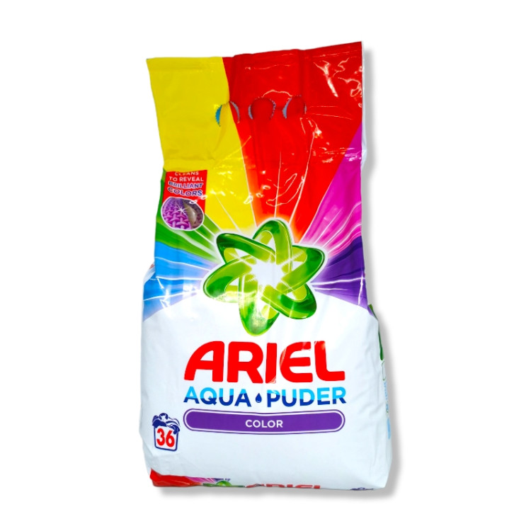 ARIEL прах за цетно пране, Aqua Pudra, 36пранета, 2700гр