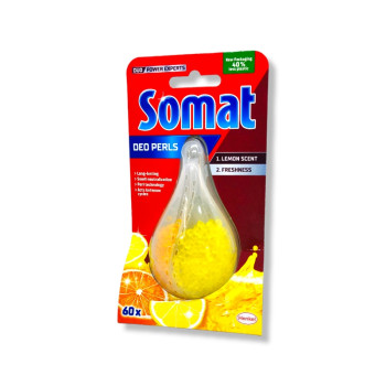 SOMAT ароматизатор за съдомиялна машина, Лимон, 60 цикъла SOMAT ароматизатор за съдомиялна машина, Лимон, 60 цикъла