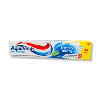 AQUAFRESH паста за зъби, Fresh & minty, 125мл AQUAFRESH паста за зъби, Fresh & minty, 125мл