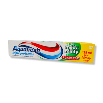 AQUAFRESH паста за зъби, Mild & Minty, 125мл AQUAFRESH паста за зъби, Mild & Minty, 125мл