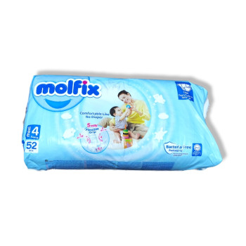 MOLFIX бебешки пелени, номер 4 , 52БР, 7-14кг MOLFIX бебешки пелени, номер 4 , 52БР, 7-14кг