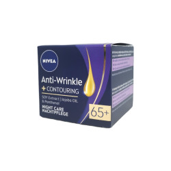 NIVEA крем за лице, Против бръчки, Anti-Wrinkle + Conturing, Нощен, 65+, 50мл