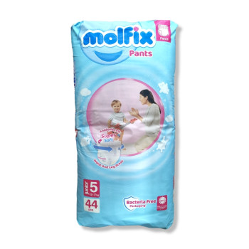 MOLFIX pants бебешки гащи 5, 44 броя, 12-17кг MOLFIX pants бебешки гащи 5, 44 броя, 12-17кг