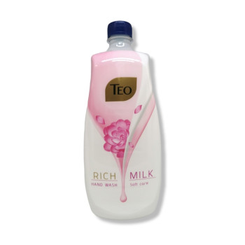 Тео течен сапун, Rich milk, Soft Care, 800мл