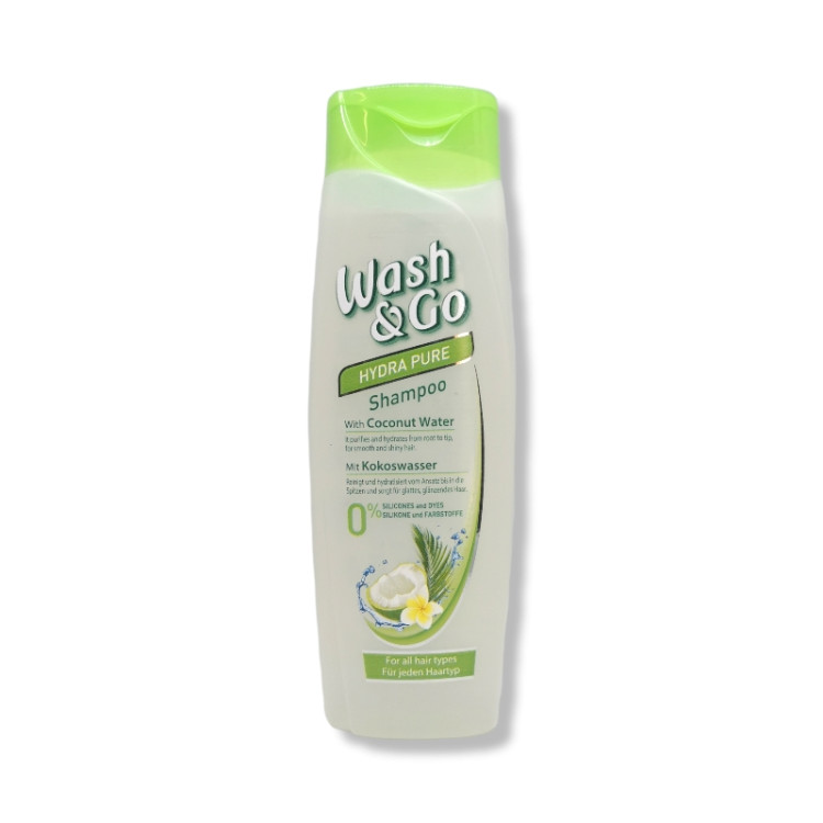 WASH&GO шампоан за коса, Кокосова вода, 200мл