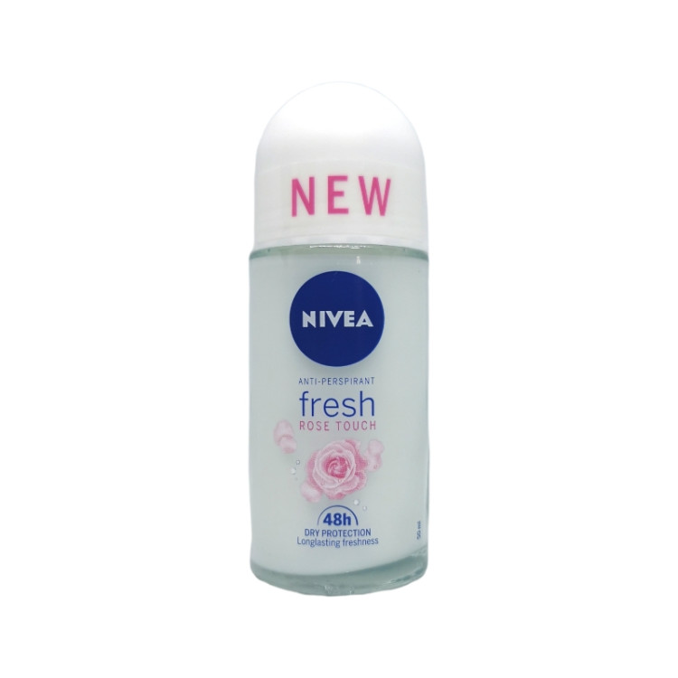 Nivea рол-он дамски, Fresh, Rose touch, 50мл