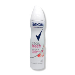 Rexona дезодорант дамски, Stay fresh, White flowers & Lyncee, 150мл 