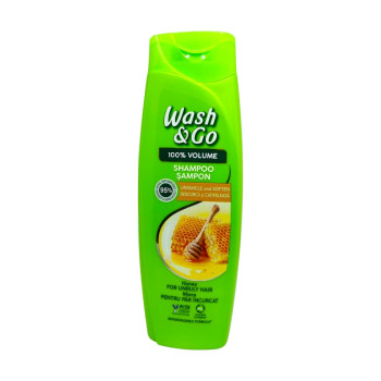 WASH&GO шампоан за коса, Мед, 360мл