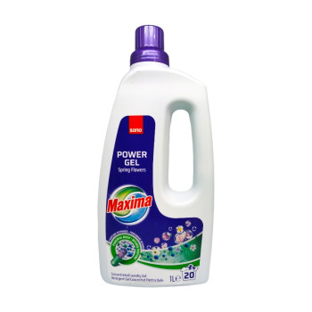 SANO MAXIMA гел за пране, Power gel, 20 пранета, 1 литър, Spring Flowers