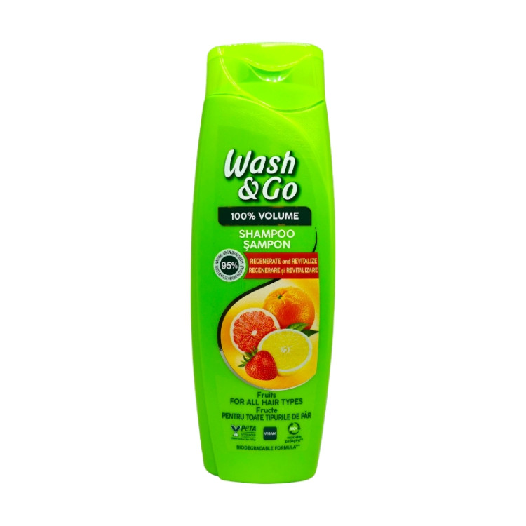 WASH&GO шампоан за коса, Fruits Extract, 360мл