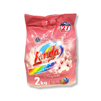 LANDA прах за пране, 2кг, 27 пранета, 2в1, Цветно пране, Магнолия LANDA прах за пране, 2кг, 27 пранета, 2в1, Цветно пране, Магнолия