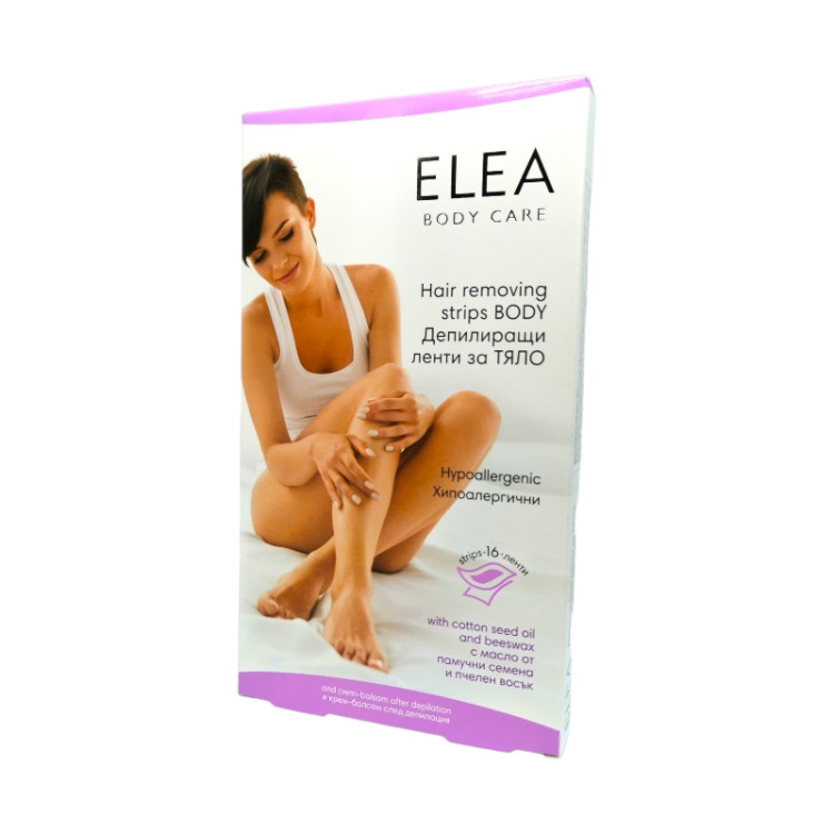 ELEA депилиращи ленти за тяло хипоалергични, 16 броя