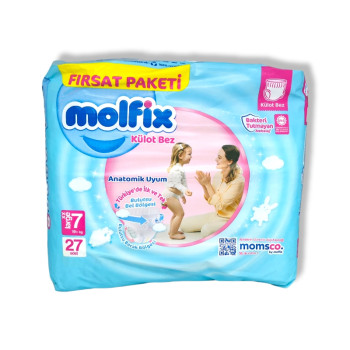 MOLFIX pants бебешки гащи 7, 27 броя, 19кг+ MOLFIX pants бебешки гащи 7, 27 броя, 19кг+