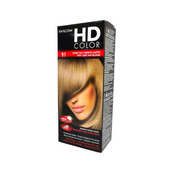 FARCOM HD color, Боя за коса, Номер 9.1, Светло пепелно русо