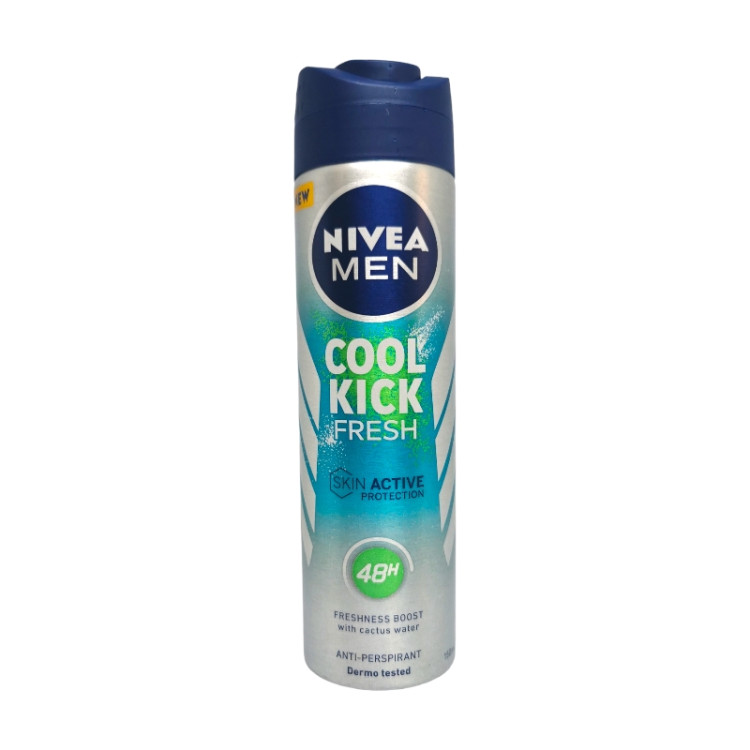 NIVEA дезодорант мъжки, Cool Kick, Fresh, 150мл