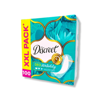 DISCREET ежедневни дамски превръзки, Waterlily, 100 броя
