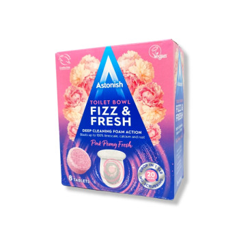 ASTONISH таблетки за почистване на тоалетна чиния, 8 броя, Pink