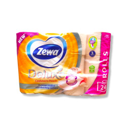 ZEWA тоалетна хартия, Deluxe, 24 броя, Cashmere Peach