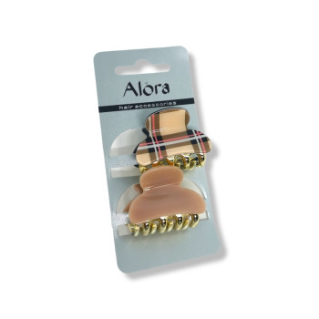 ALORA щипка за коса 9703, 2 броя ALORA щипка за коса 9703, 2 броя