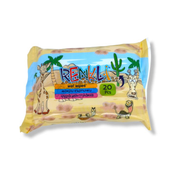 RENKLI мокри кърпи, 20 броя RENKLI мокри кърпи, 20 броя