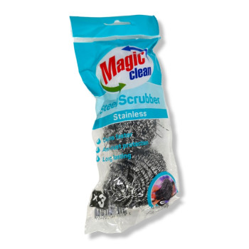 MAGIC CLEAN тел неръждаема кърли, 40гр, 3 броя