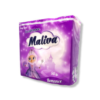 MALIVA салфетки, Бели, 50 броя MALIVA салфетки, Бели, 50 броя