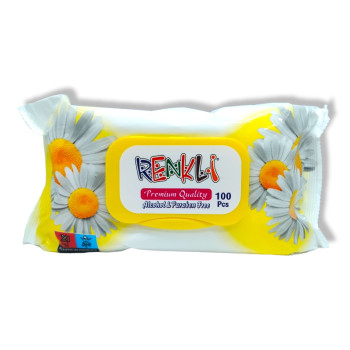 RENKLI мокри кърпи, Лайка, 100 броя RENKLI мокри кърпи, Лайка, 100 броя