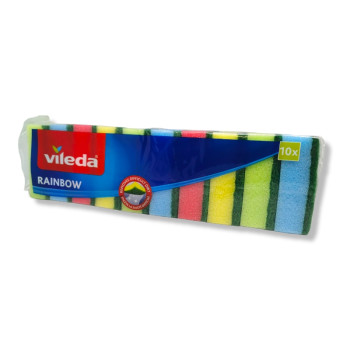 VILEDA домакинска гъба за чинии, Rainbow, 10 броя VILEDA домакинска гъба за чинии, Rainbow, 10 броя